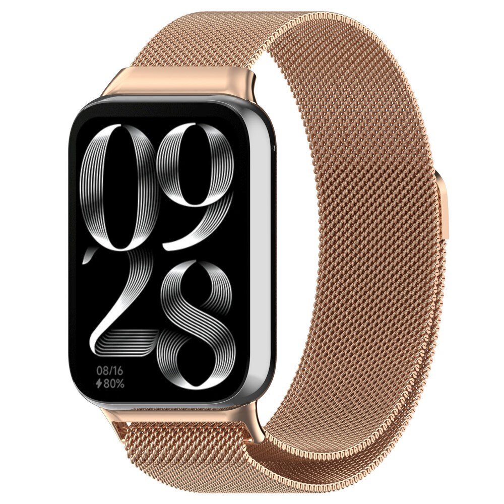 Xiaomi Smart Band 8 Pro Milanese Loop Band Rose Gold