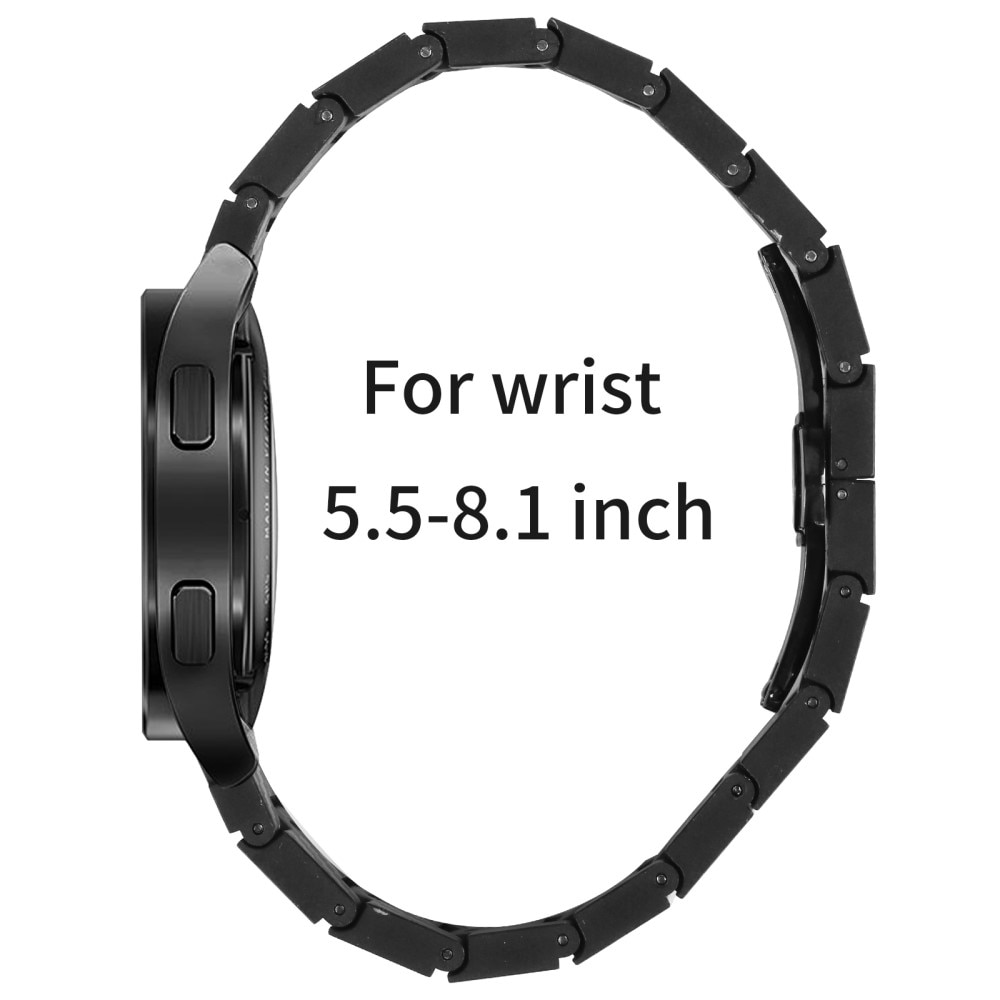 Universal 20mm Link Bracelet Carbon Fiber Black