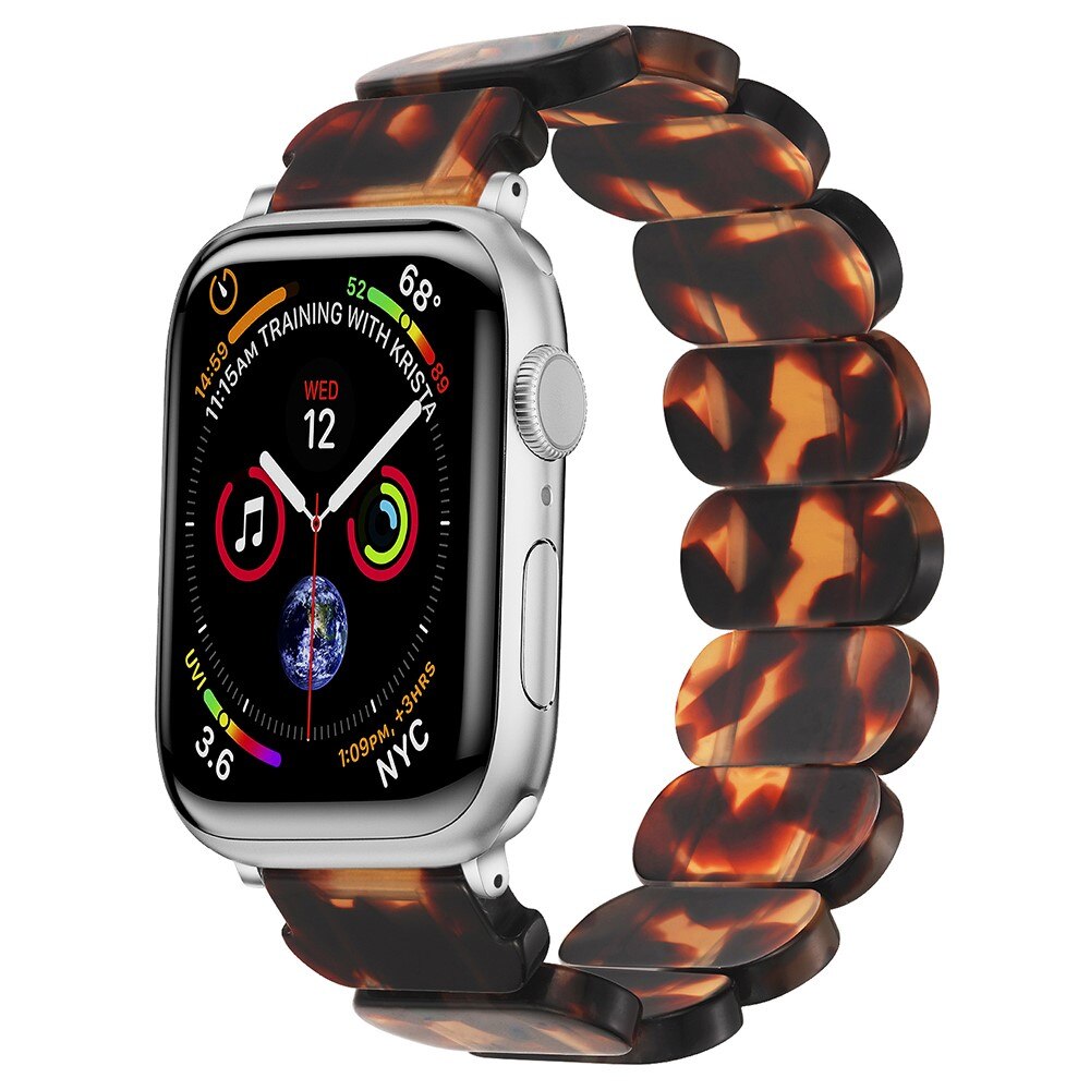 Apple Watch 45mm Series 9 Elastic Resin Band Brown