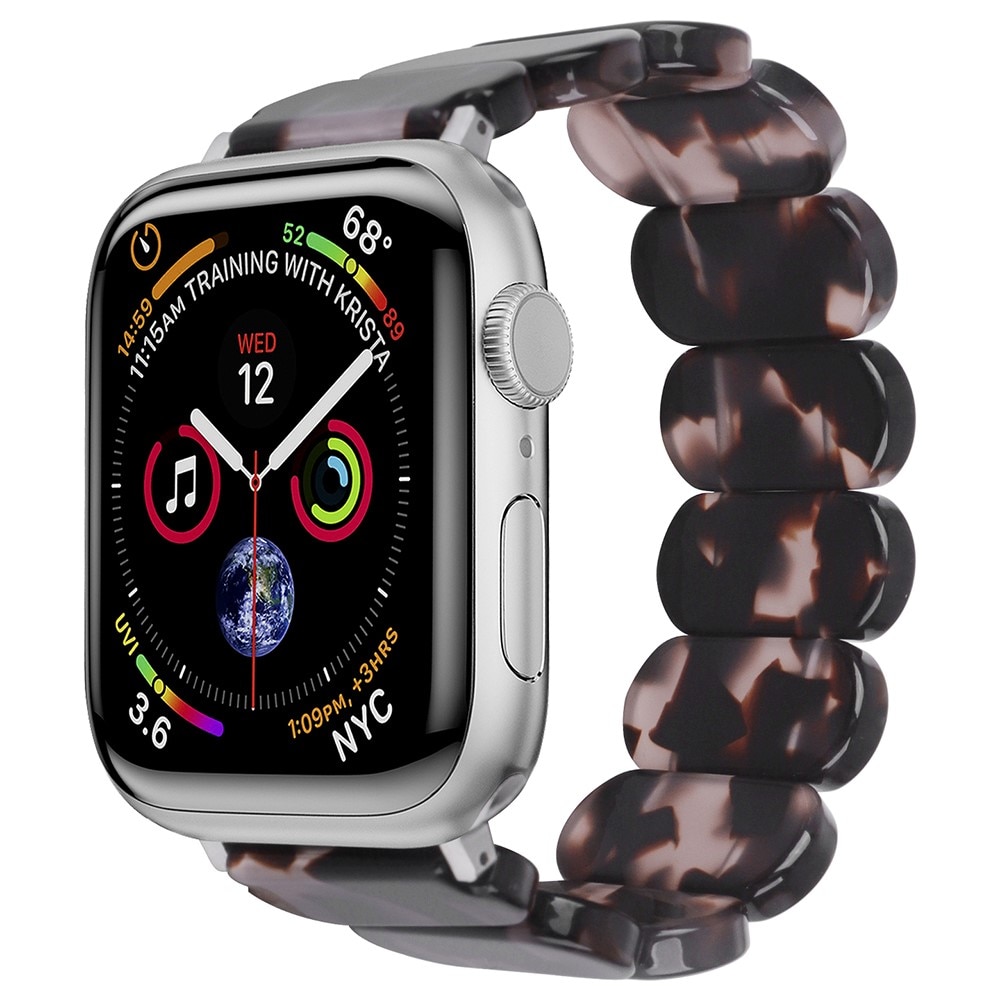 Apple Watch 41mm Series 9 Elastic Resin Band Black/Grey