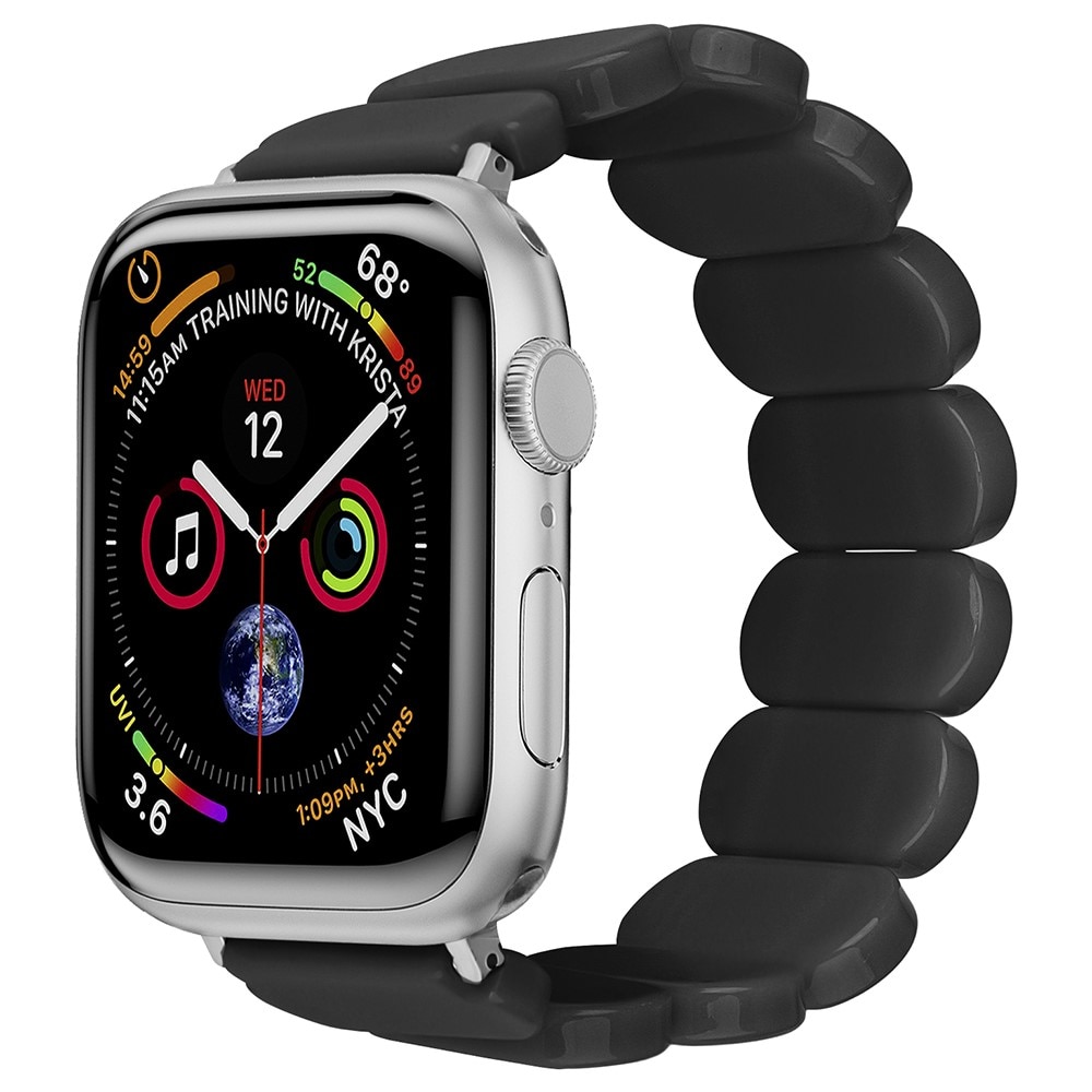 Apple Watch 45mm Series 8 Elastic Resin Band Black