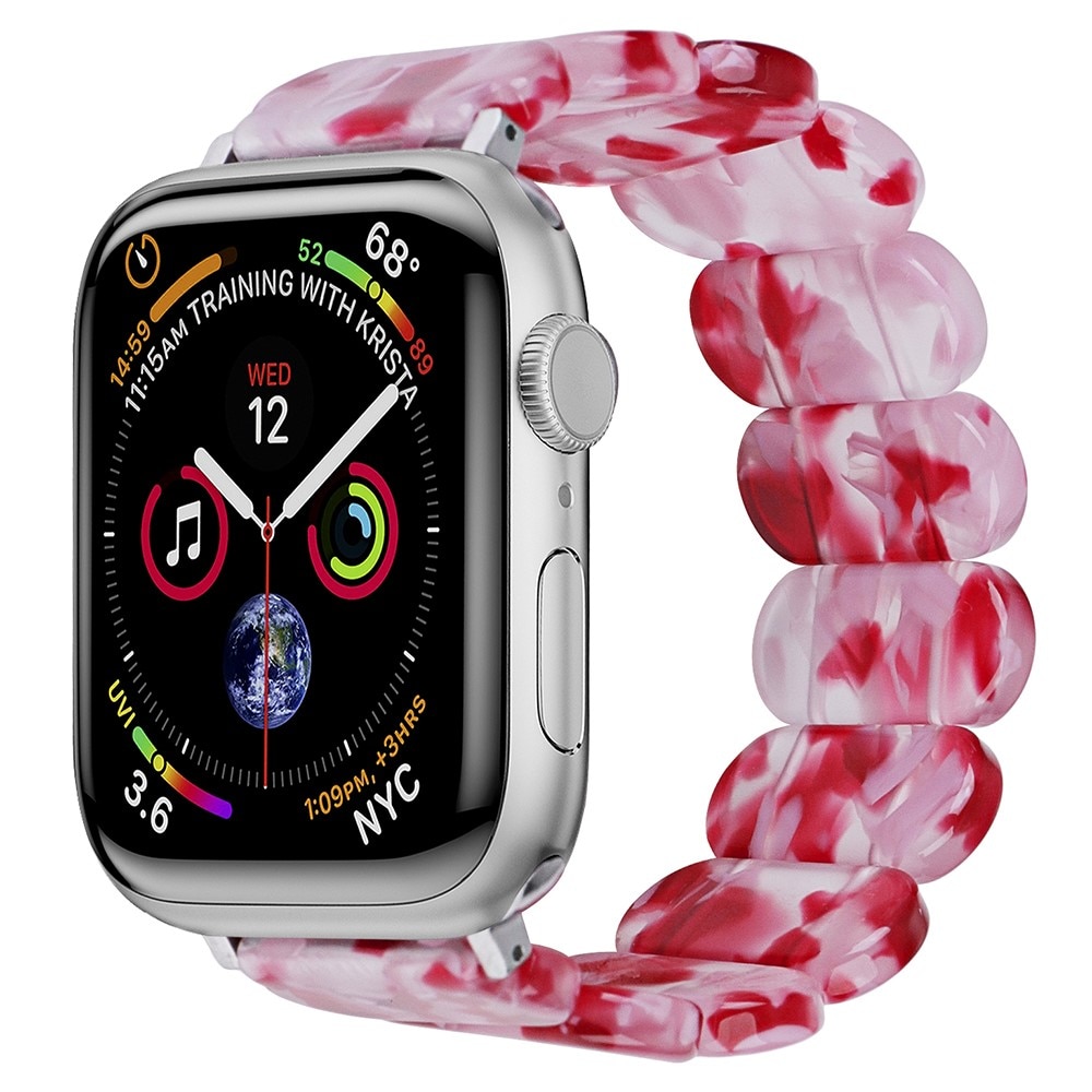 Apple Watch 45mm Series 8 Elastic Resin Band Pink Mix