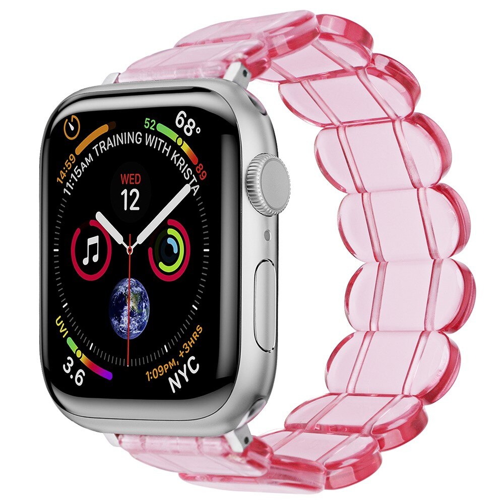 Apple Watch 45mm Series 7 Elastic Resin Band Pink