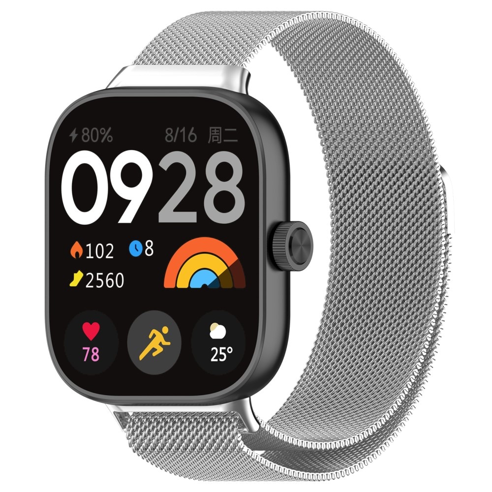 Xiaomi Redmi Watch 4 Milanese Loop Band Silver