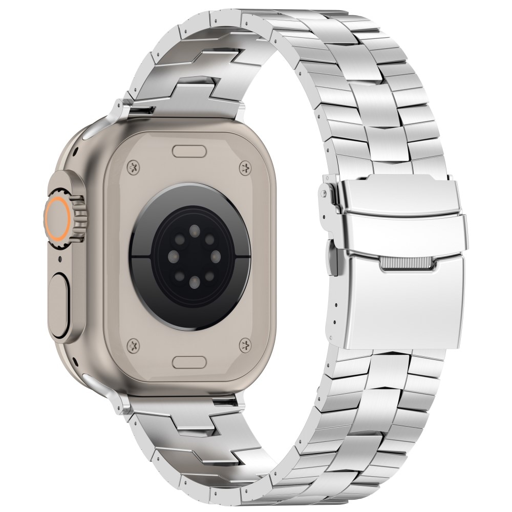 Apple Watch 41mm Series 9 Race Titanium Band Silver