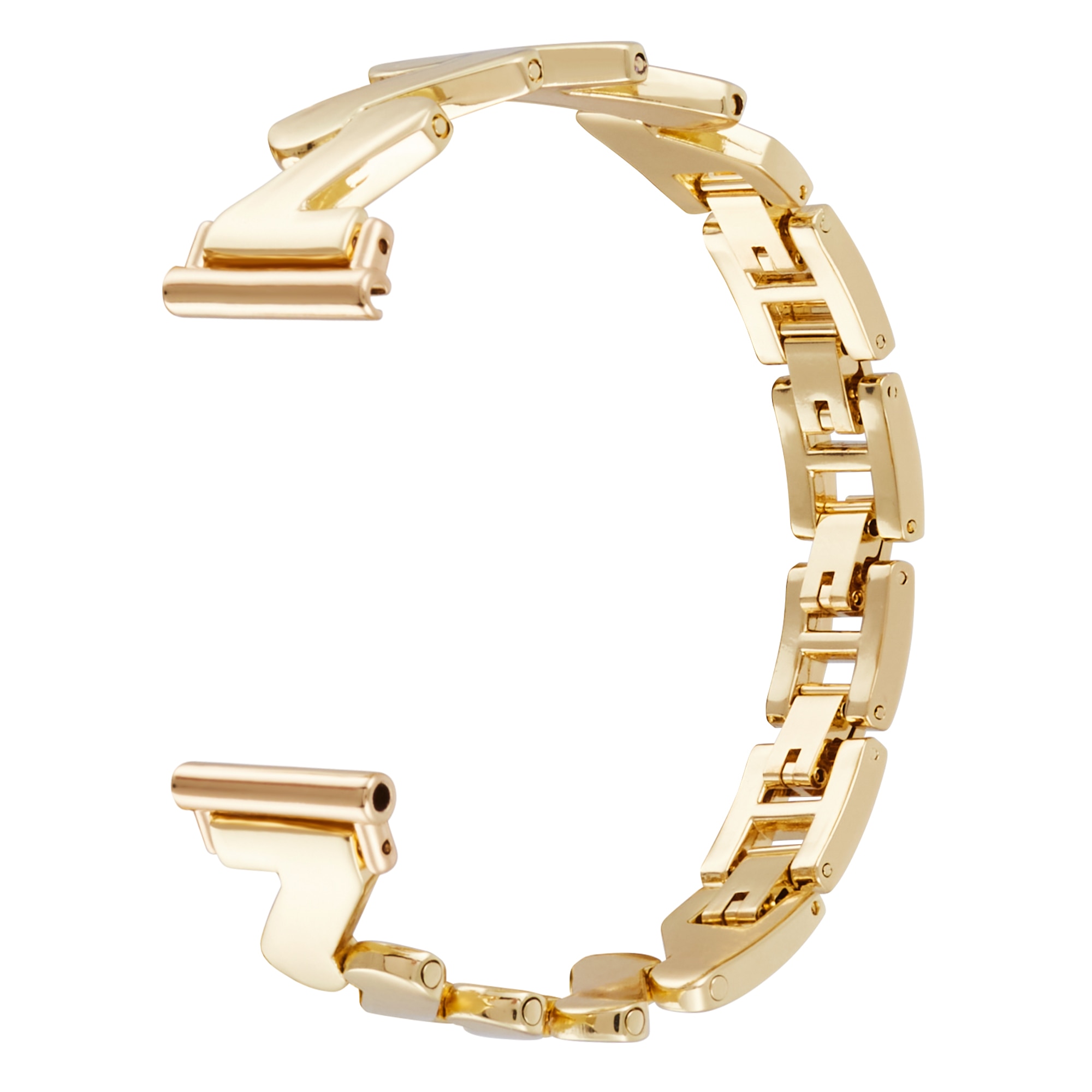 Universal 18mm Wavy Metal Bracelet Gold