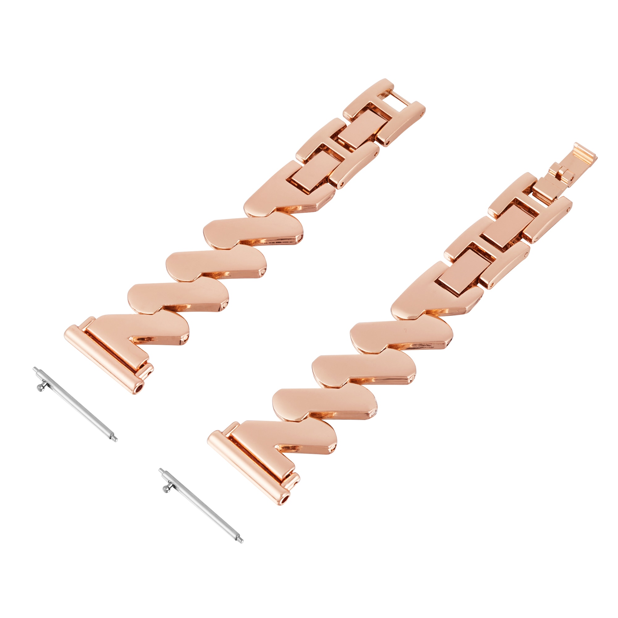 Withings ScanWatch Light Wavy Metal Bracelet Rose Gold