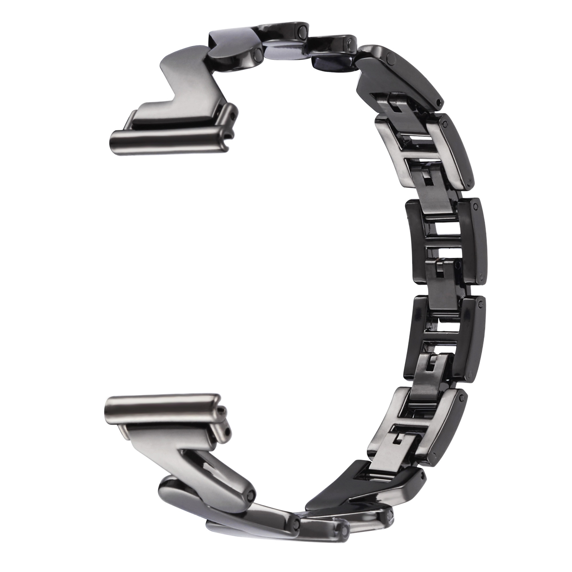 Garmin Vivoactive 4s Wavy Metal Bracelet Black