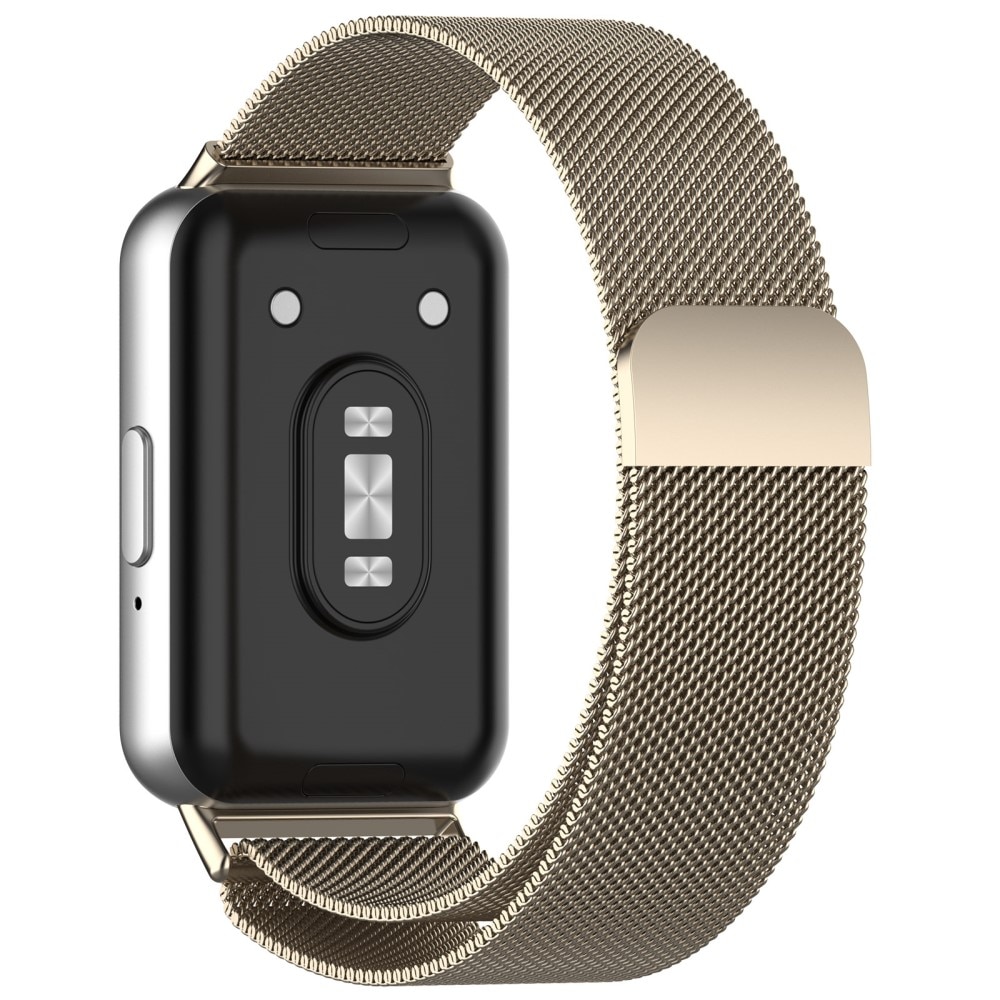 Samsung Galaxy Fit 3 Milanese Loop Band Champagne Gold