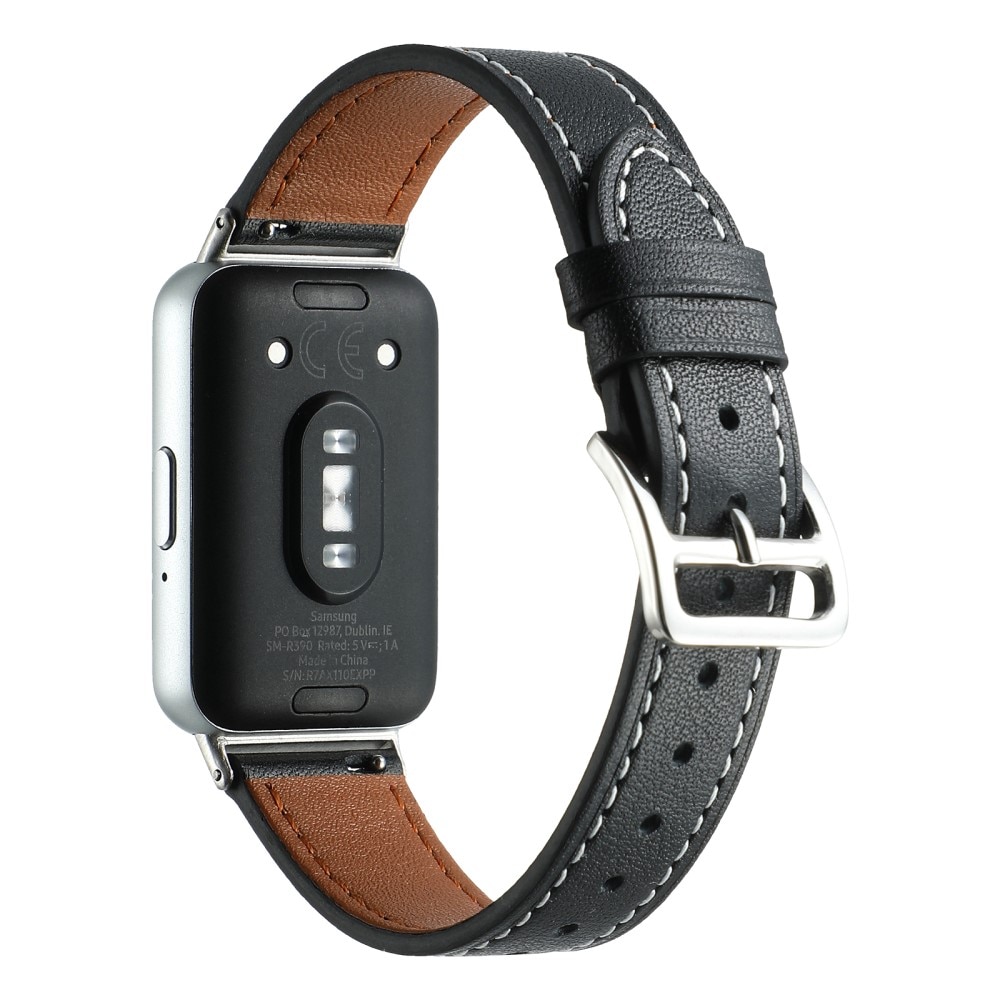 Samsung Galaxy Fit 3 Leather Strap Black