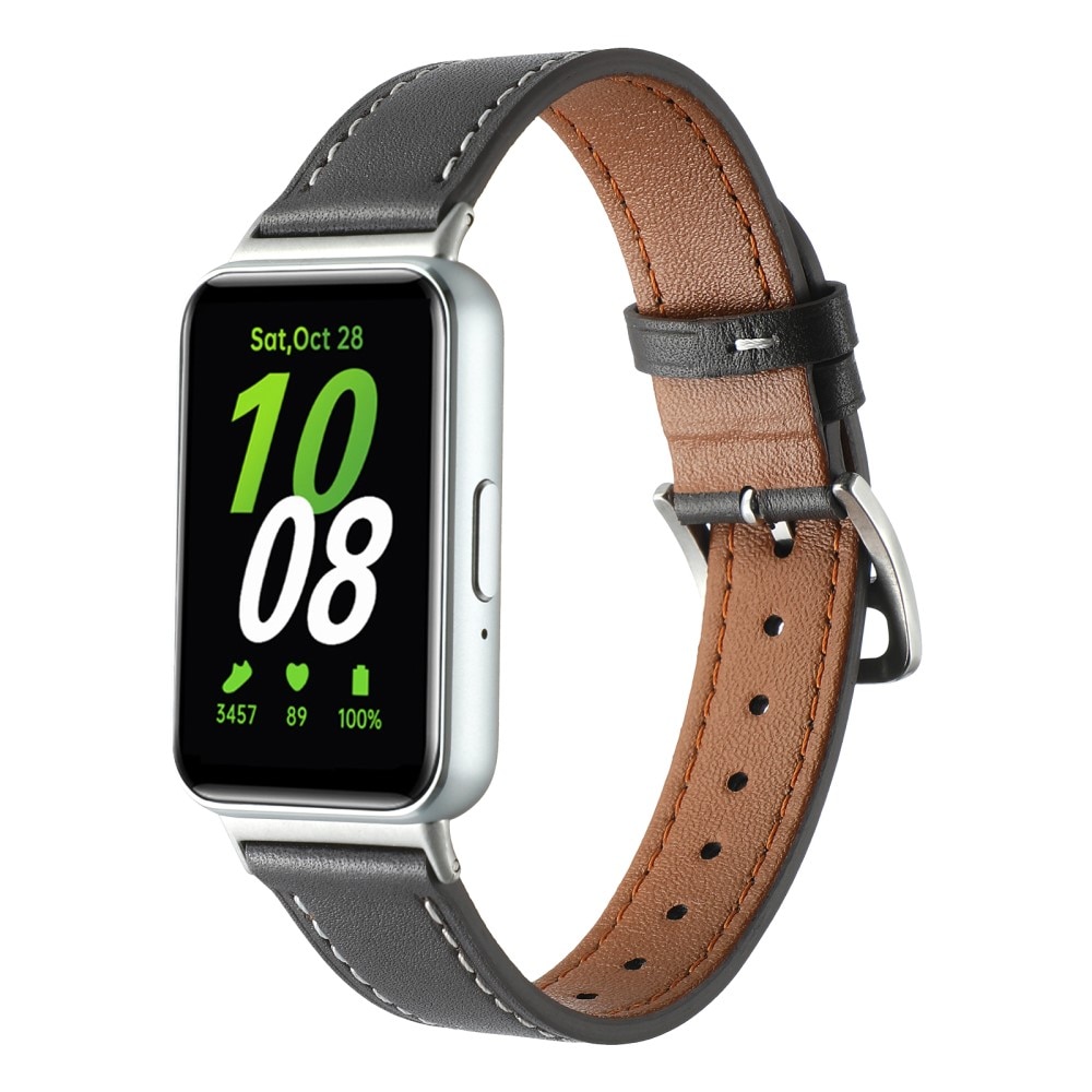 Samsung Galaxy Fit 3 Leather Strap Black