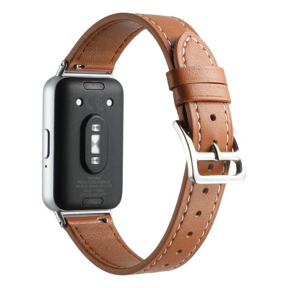 Samsung Galaxy Fit 3 Leather Strap Brown