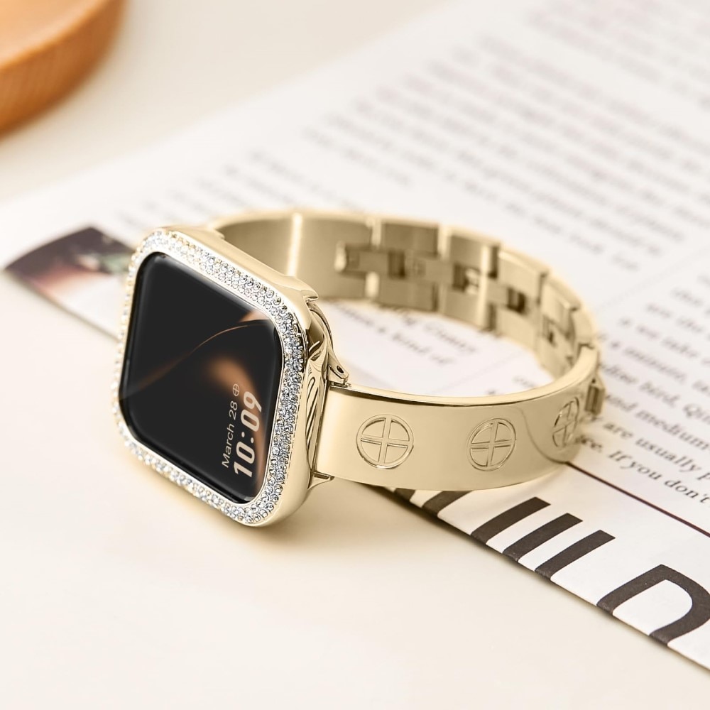 Apple Watch 41mm Series 9 Bangle Cross Bracelet Gold