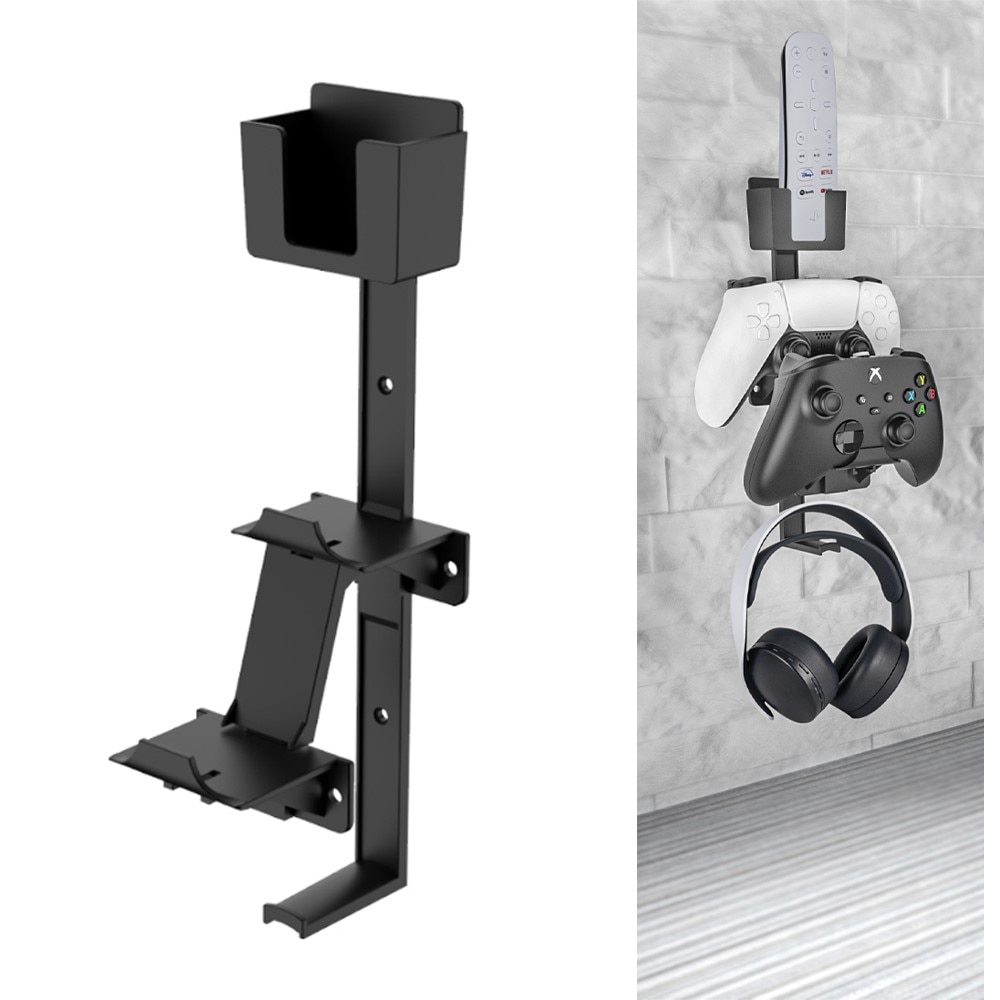 Universal Wall Mount for Game Console Accessories Black
