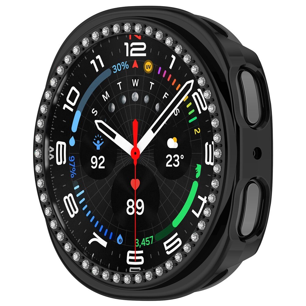 Samsung Galaxy Watch 8 44mm Rhinestone Case Black