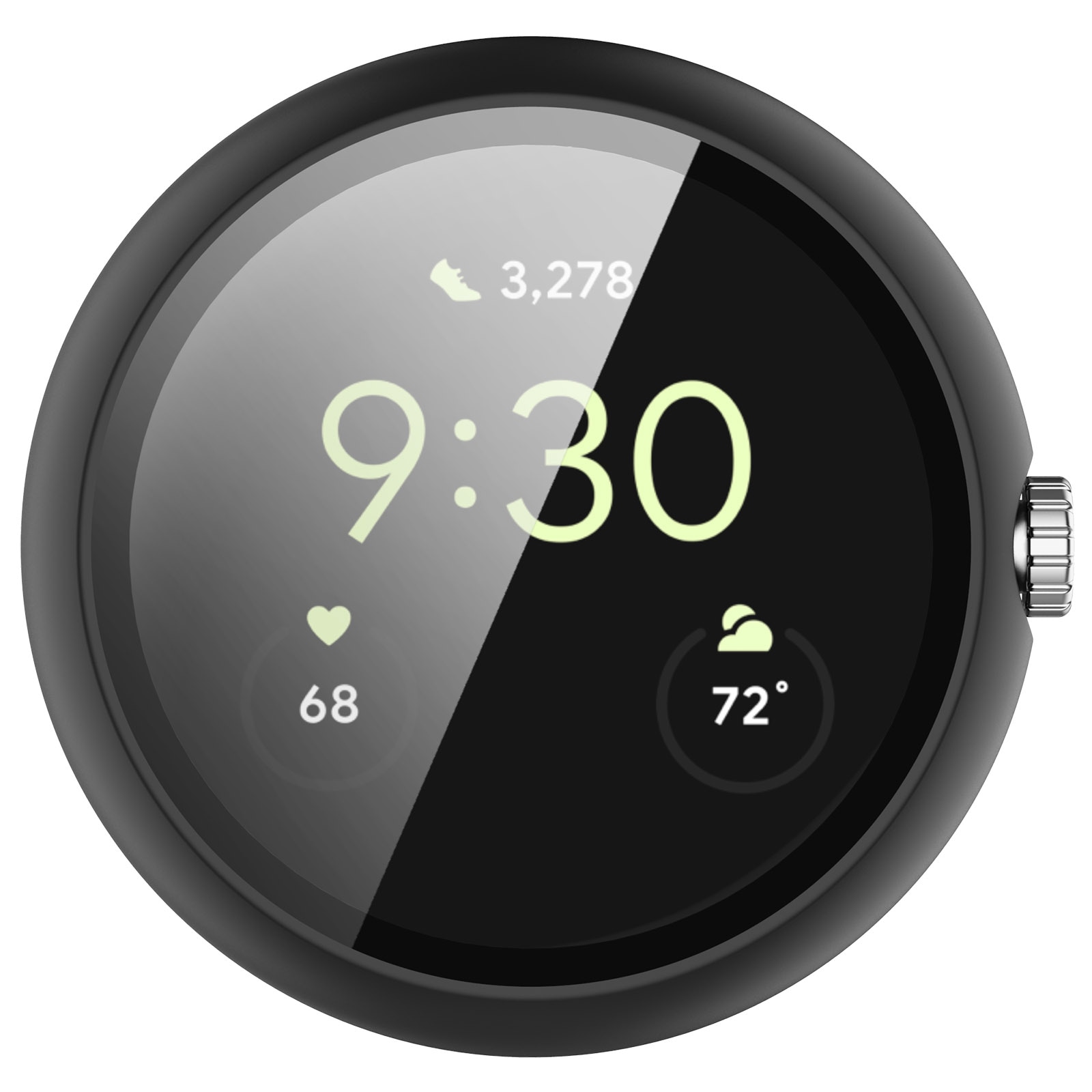 Google Pixel Watch 4 41mm Full Cover Case Black