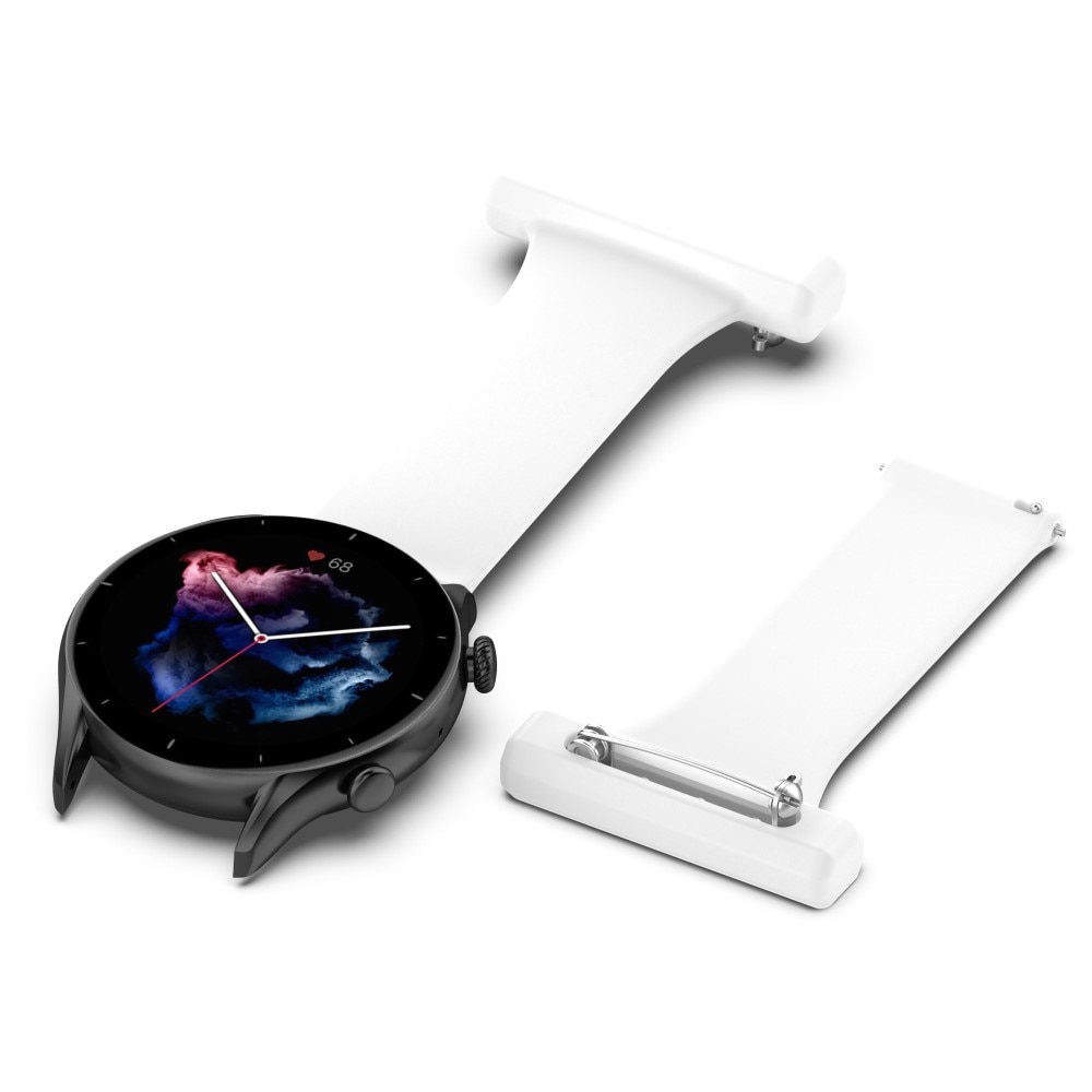 Samsung Galaxy Watch 46mm/45 mm Fob Watch Silicone White