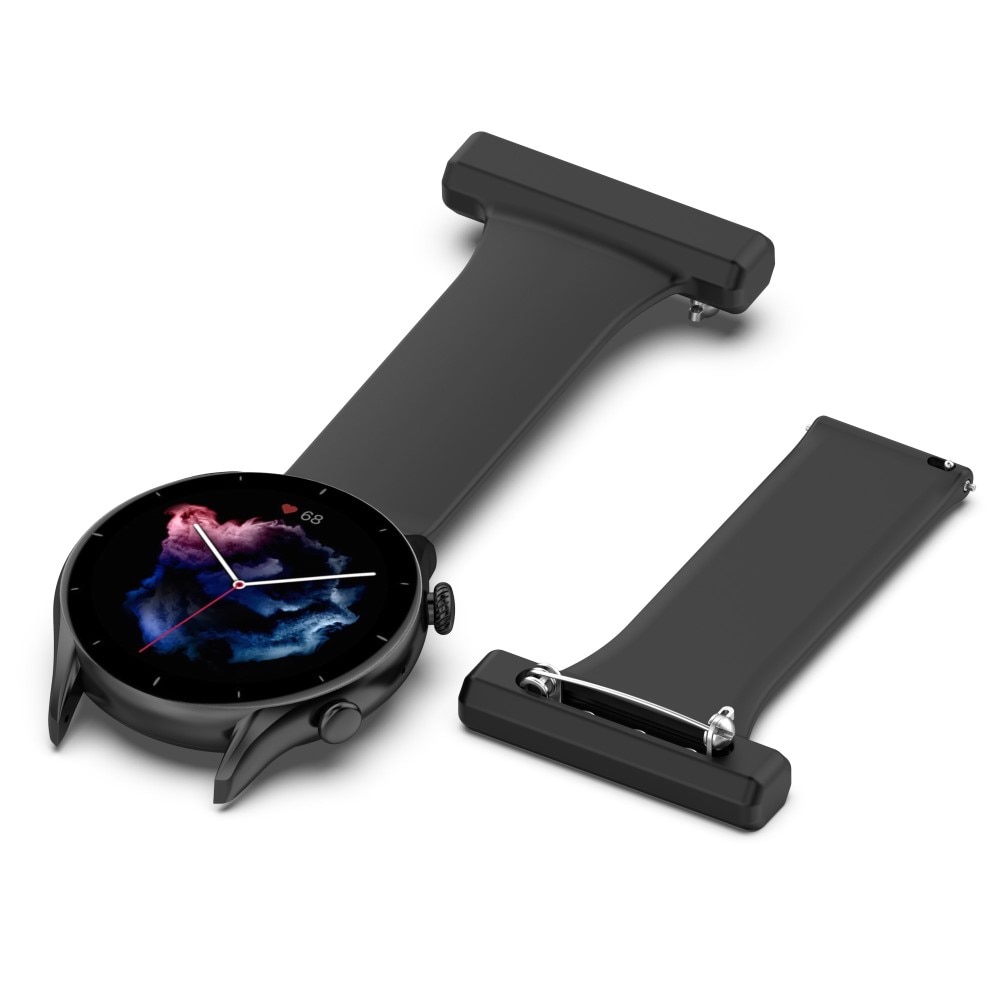 Samsung Galaxy Watch 46mm/45 mm Fob Watch Silicone Black