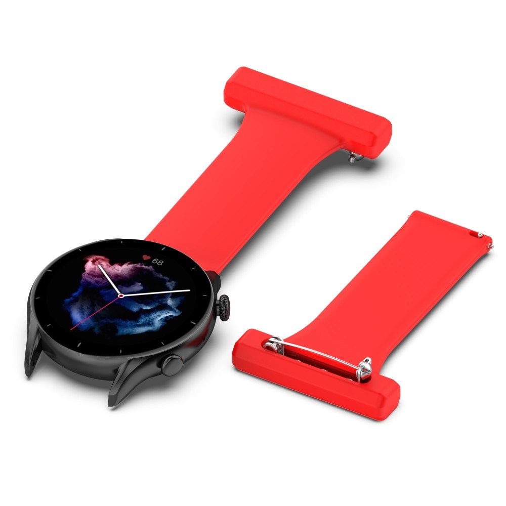 Samsung Galaxy Watch 46mm/45 mm Fob Watch Silicone Red