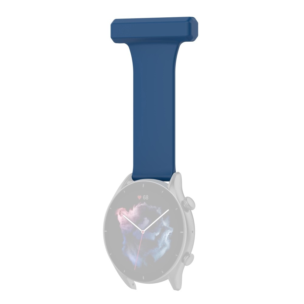 Universal 22mm Fob Watch Silicone Blue