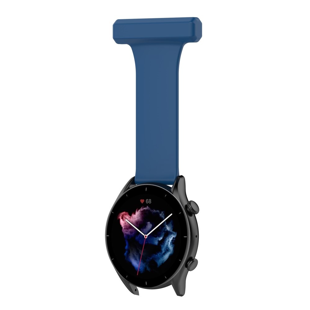 Universal 22mm Fob Watch Silicone Blue