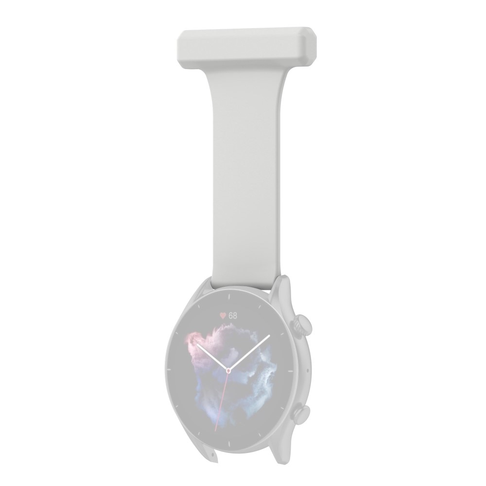 Universal 22mm Fob Watch Silicone Grey