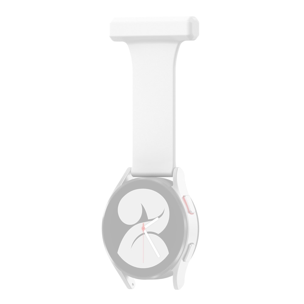 Universal 20mm Fob Watch Silicone White