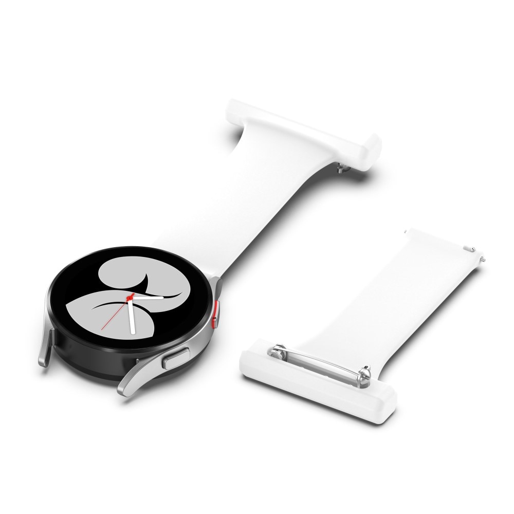 Universal 20mm Fob Watch Silicone White