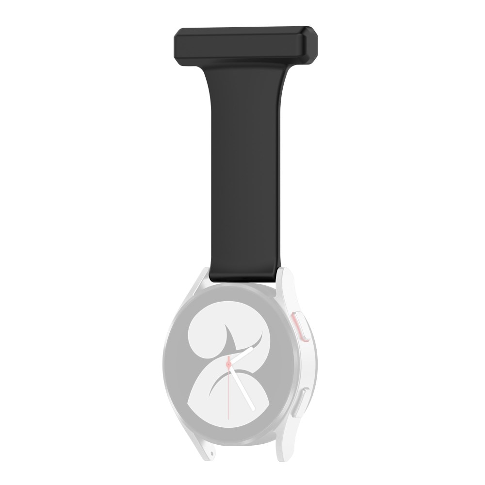 Universal 20mm Fob Watch Silicone Black