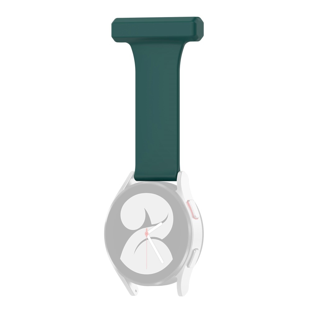 Universal 20mm Fob Watch Silicone Dark Green