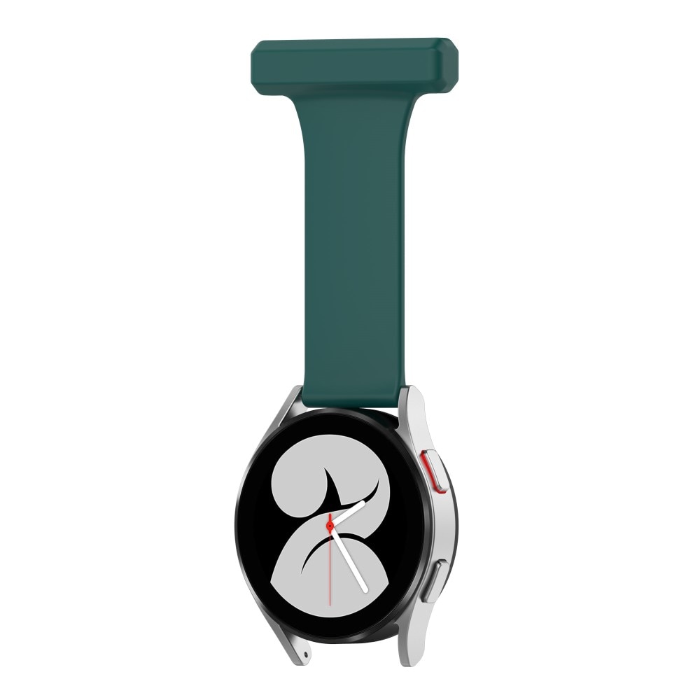 Universal 20mm Fob Watch Silicone Dark Green