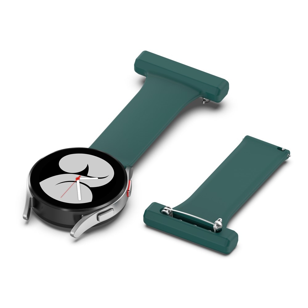 Universal 20mm Fob Watch Silicone Dark Green