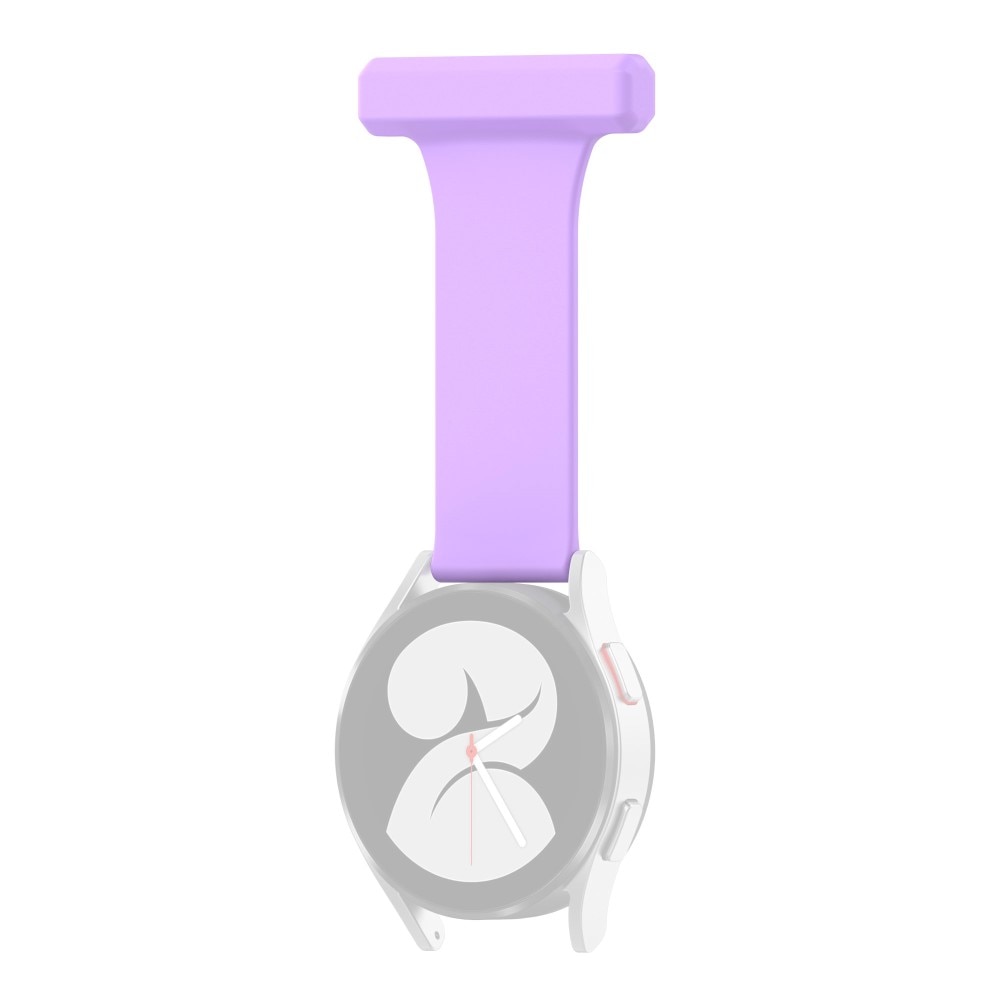 Universal 20mm Fob Watch Silicone Purple