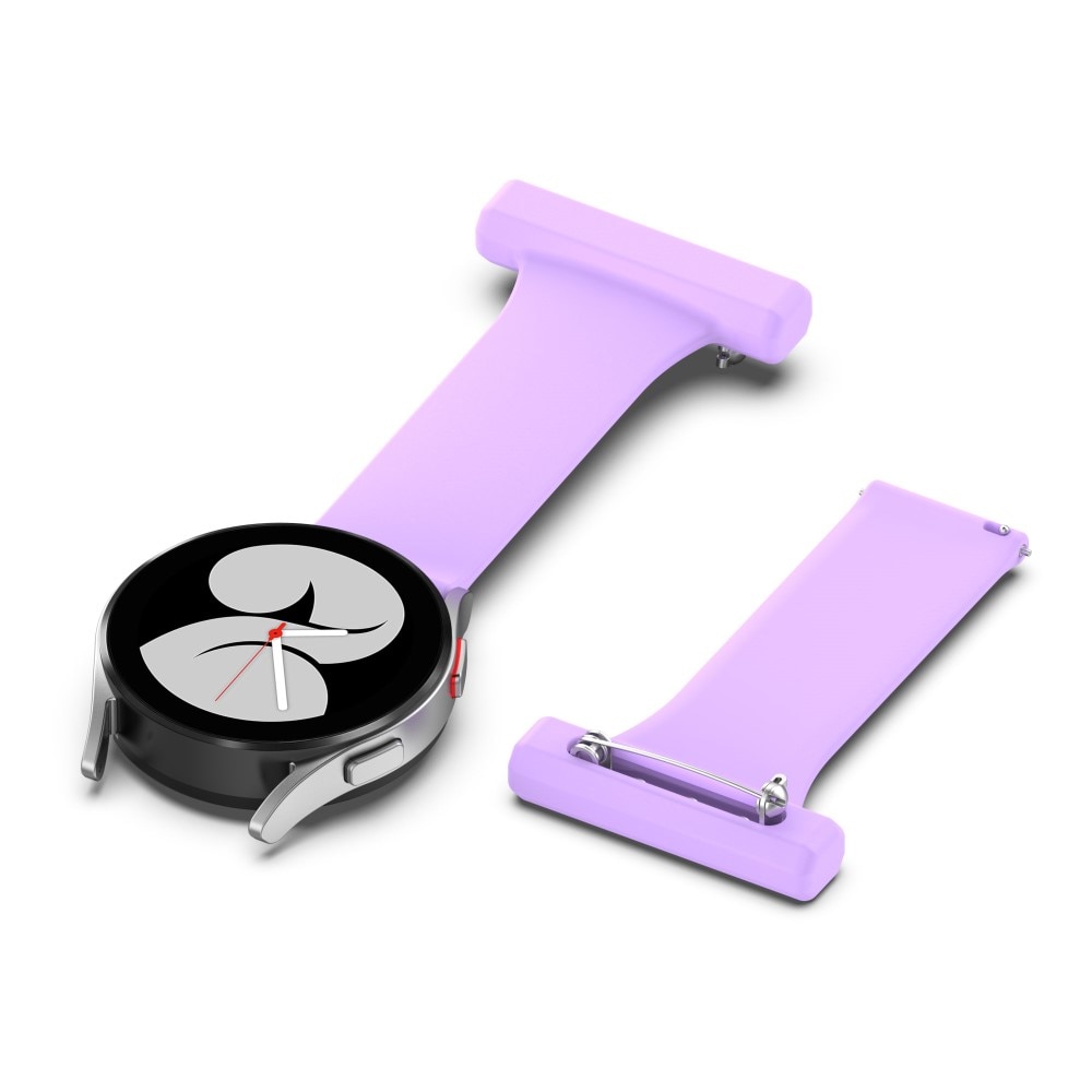 Universal 20mm Fob Watch Silicone Purple