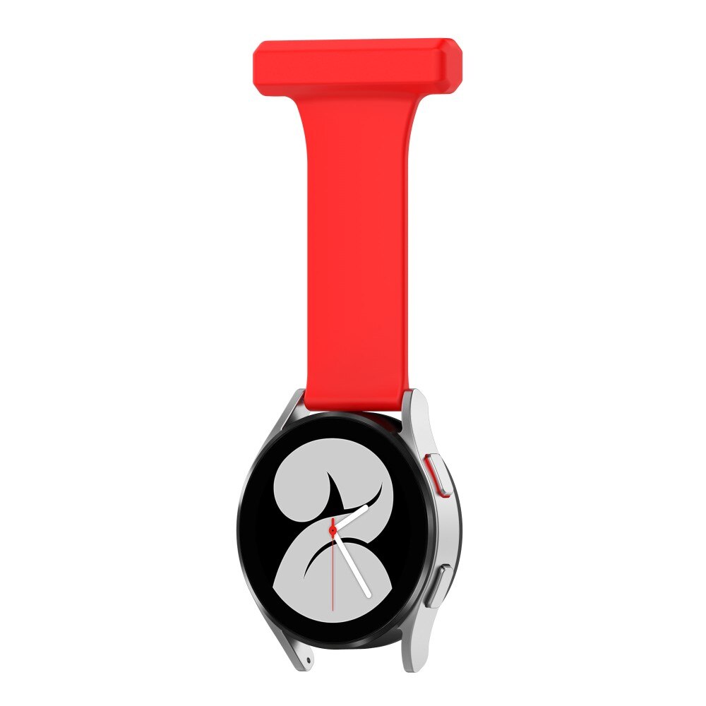 Samsung Galaxy Watch 4 40/42/44/46 mm Fob Watch Silicone Red