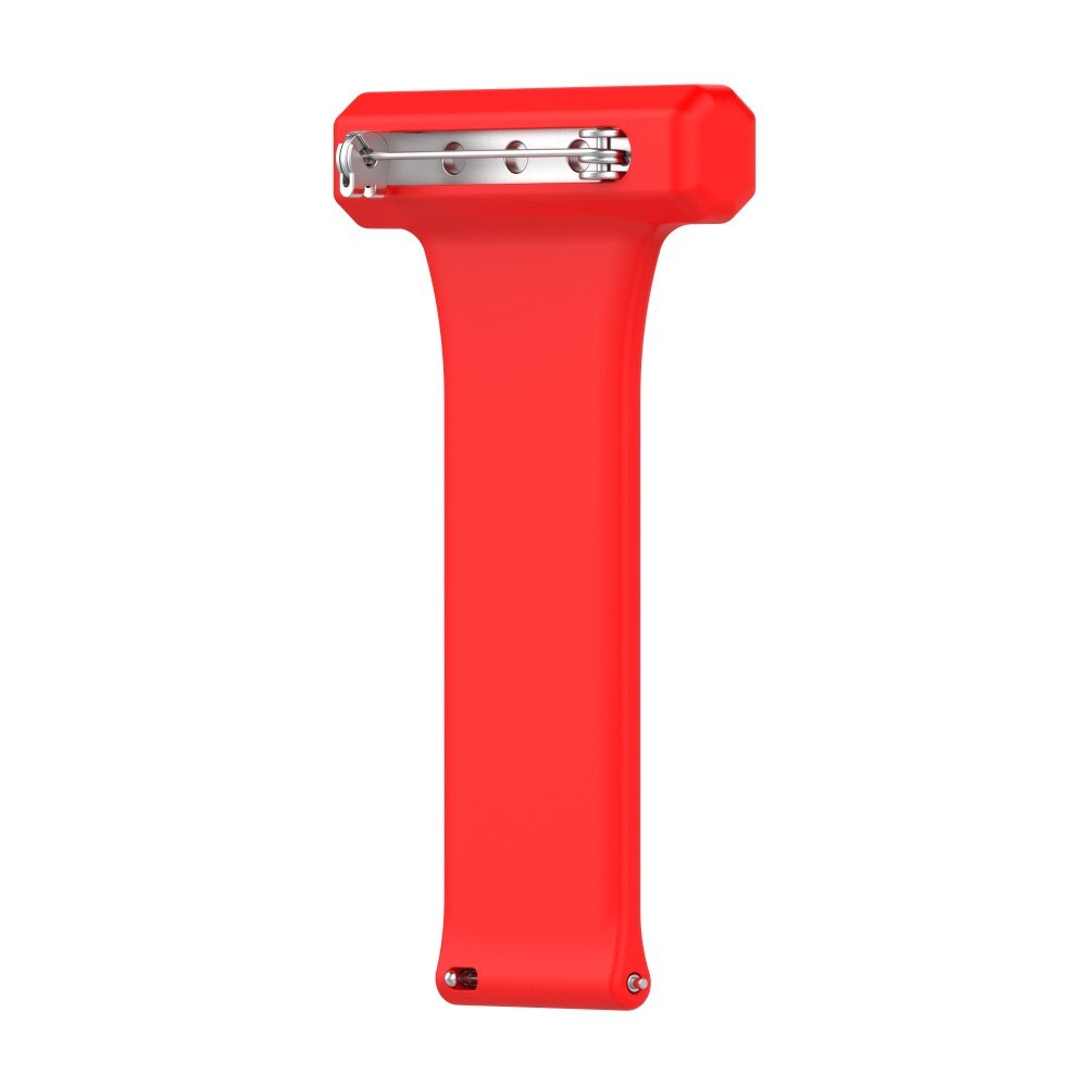 Universal 20mm Fob Watch Silicone Red