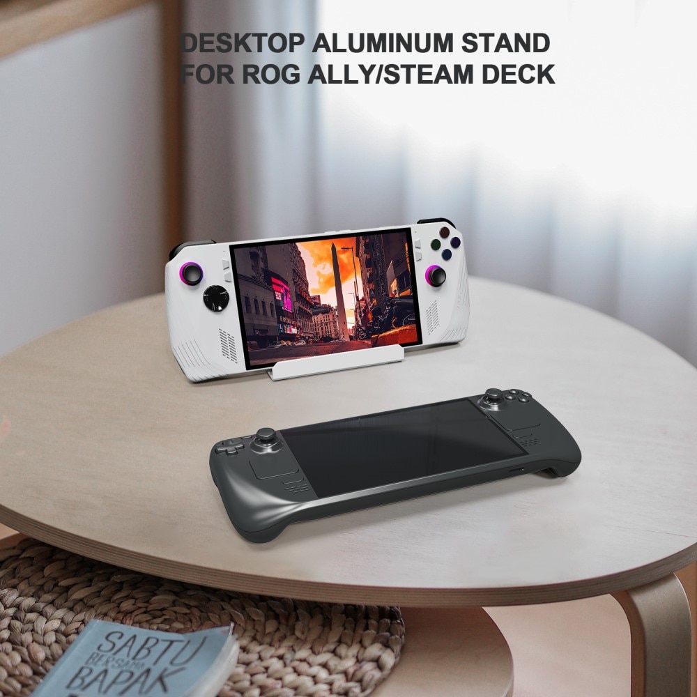 Table Stand with Memory Card Slot for Nintendo Switch White