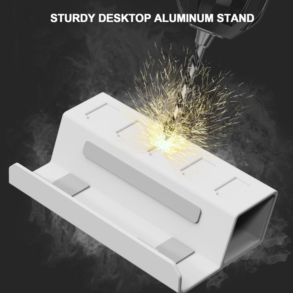 Table Stand with Memory Card Slot for Steam Deck White