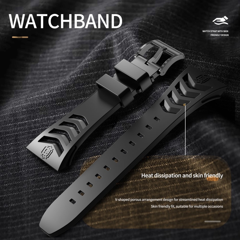 Apple Watch 45mm Series 8 High Brushed Metal Case w Strap Black