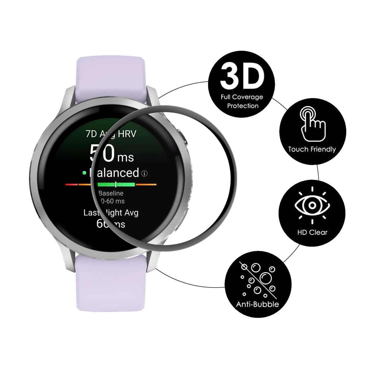 Garmin Venu 4 41mm Screen Protector Plexiglass