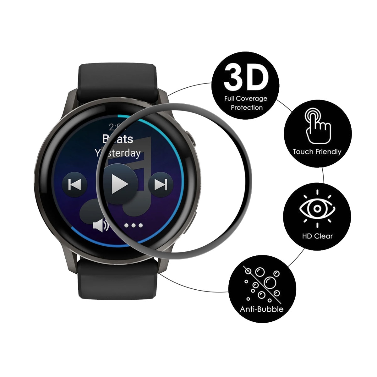 Garmin Venu 4 45mm Screen Protector Plexiglass