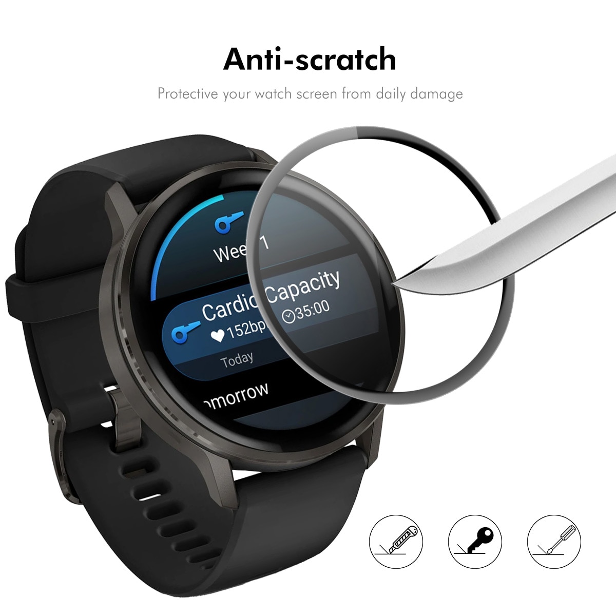 Garmin Venu 4 45mm Screen Protector Plexiglass