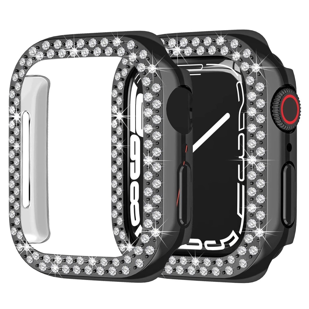 Apple Watch 41mm Series 7 Rhinestone Case Black