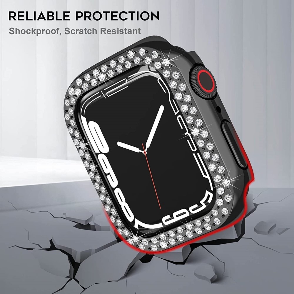 Apple Watch 41mm Series 9 Rhinestone Case Black