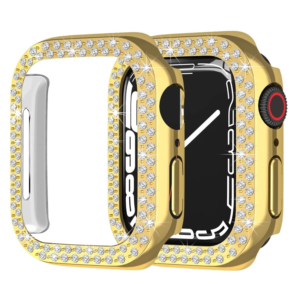 Apple Watch 41mm Series 9 Rhinestone Case Gold