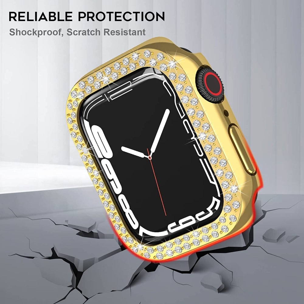 Apple Watch 41mm Series 9 Rhinestone Case Gold