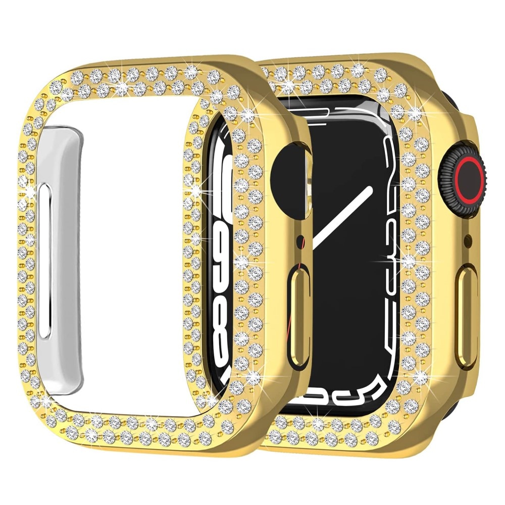 Apple Watch 45mm Series 8 Rhinestone Case Gold