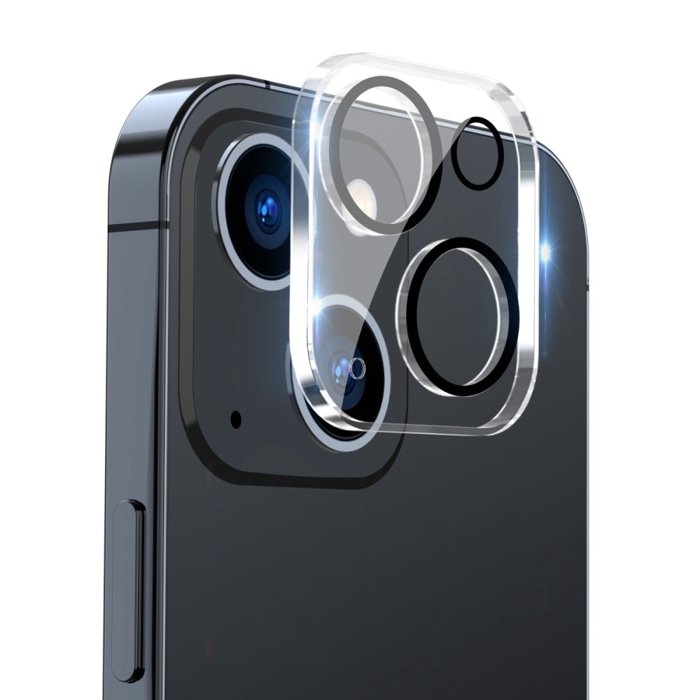 iPhone 14 Tempered Glass Lens Protector Aluminium Transparent
