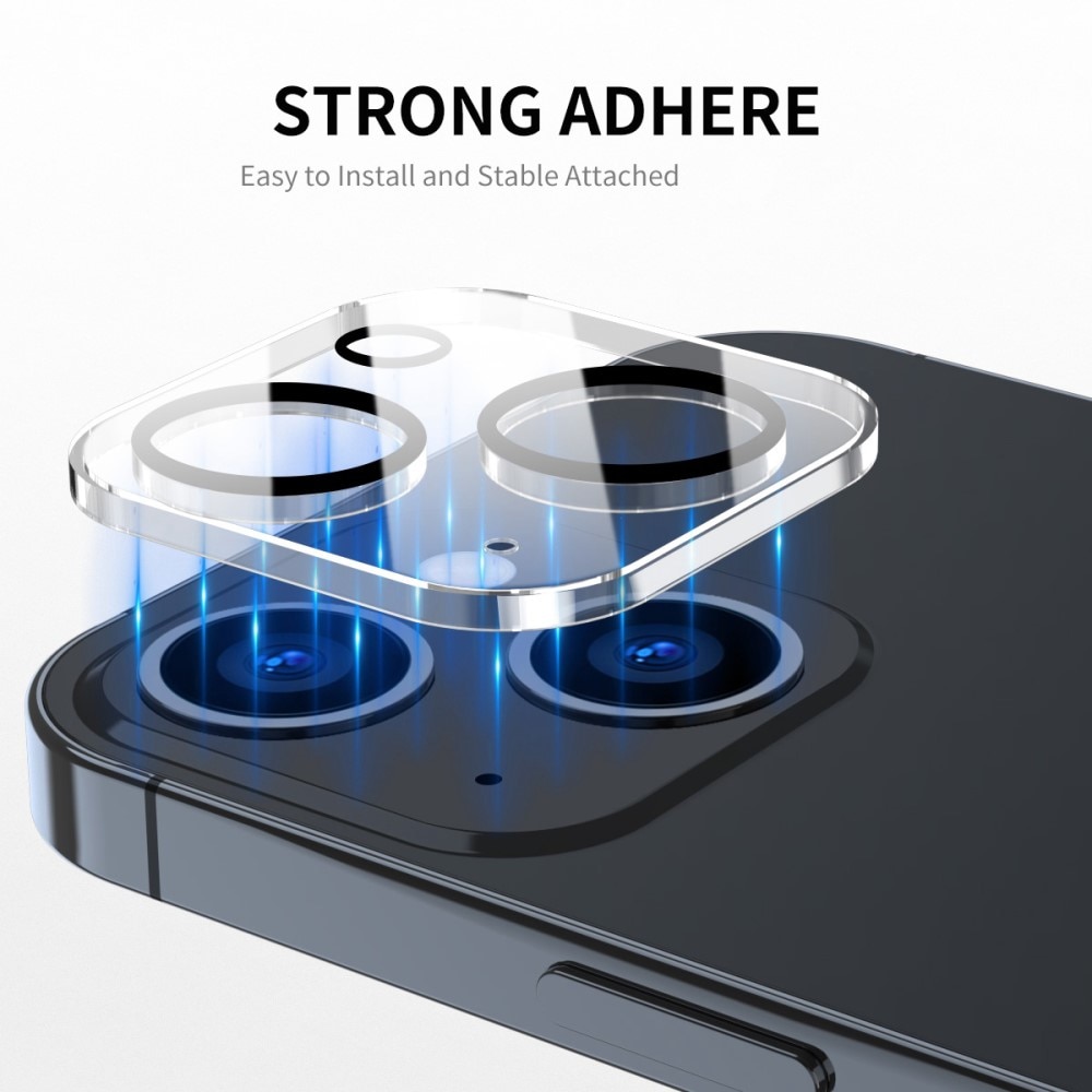 iPhone 14 Tempered Glass Lens Protector Aluminium Transparent