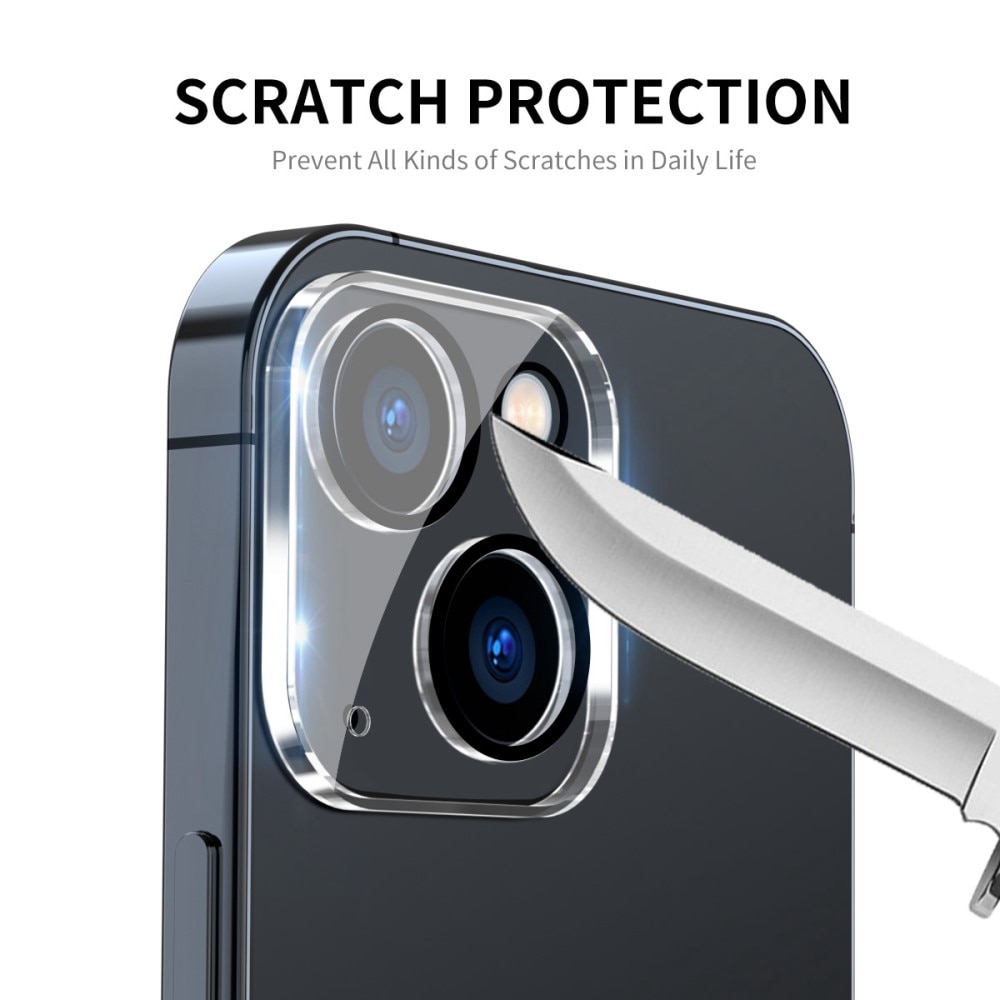 iPhone 14 Plus Tempered Glass Lens Protector Aluminium Transparent